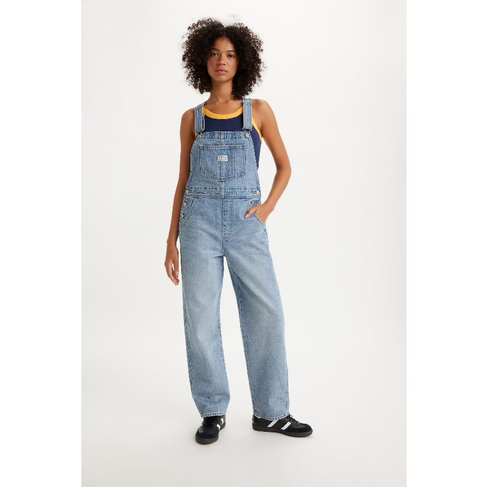 Levi's Vintage Women's Denim Overalls White Label Casual Fit
